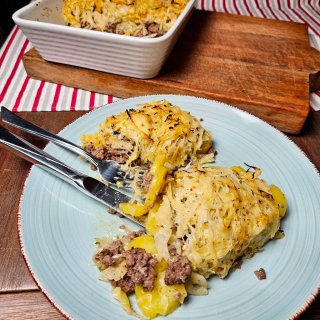 Sauerkraut-Auflauf mit Hack