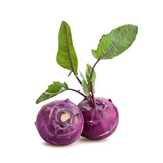 Kohlrabi, blau