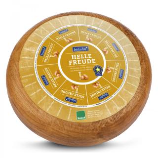 Bio-Schnittkäse "helle Freude" mit Zwiebeln und Edelpils