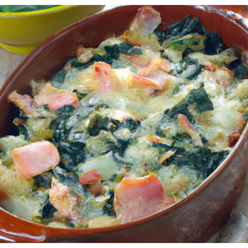 Blumenkohl mit Spinat