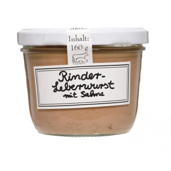 Rinderleberwurst Einwegglas
