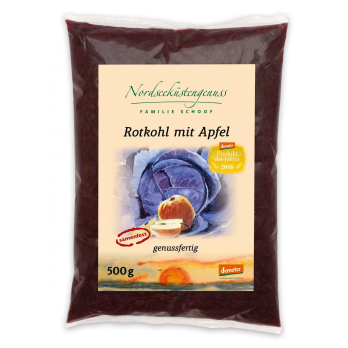 Rotkohl mit Apfel genussfertig
