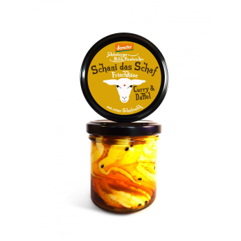 Schani das Schaf Frischkäse Curry/Dattel