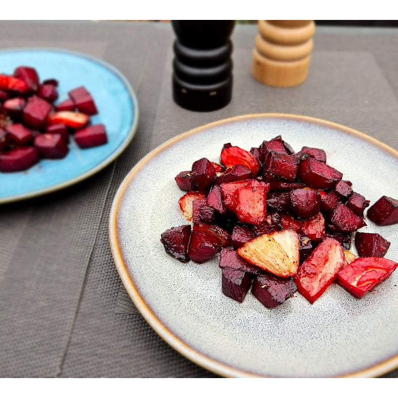 Gebratenes Fenchel und Rote Bete Gemüse