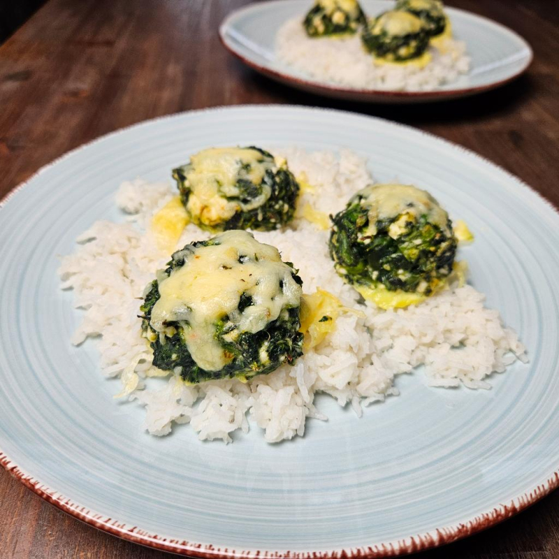 Spinat-Käse-Bällchen
