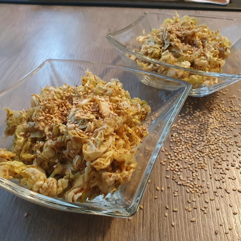 Chinakohlsalat auf asiatische Art