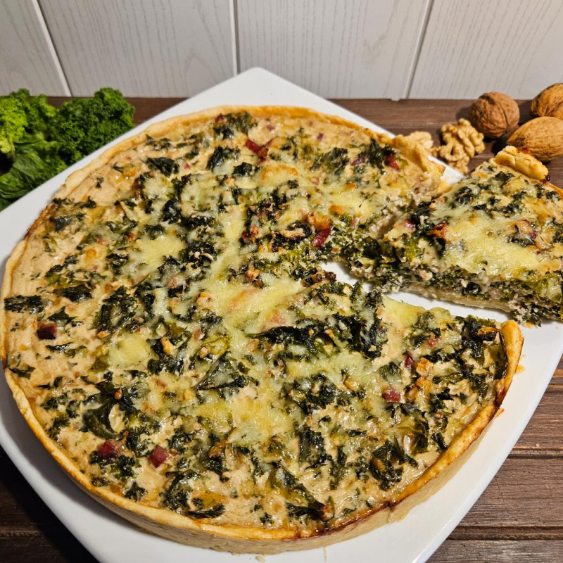 Grünkohl-Quiche