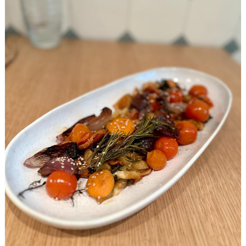 Geröstetes Gemüse mit Pastinaken und Moormöhren