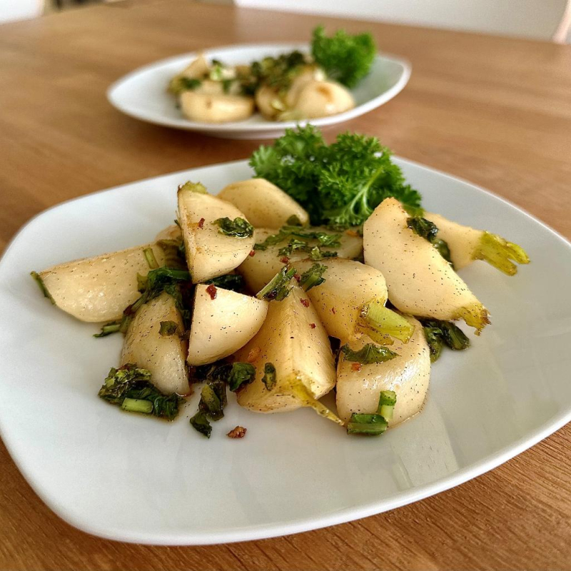 glasierte Mairübchen mit Vanille