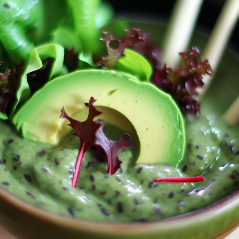Wildsalat-Smoothie mit Avocado