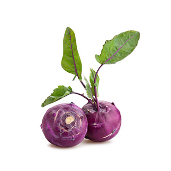 Kohlrabi, blau