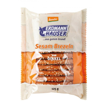Dinkel-Sesambrezeln