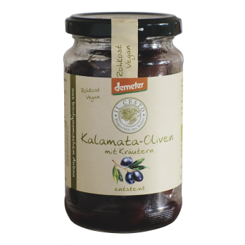 Glas Kalamata-Oliven ohne Stein